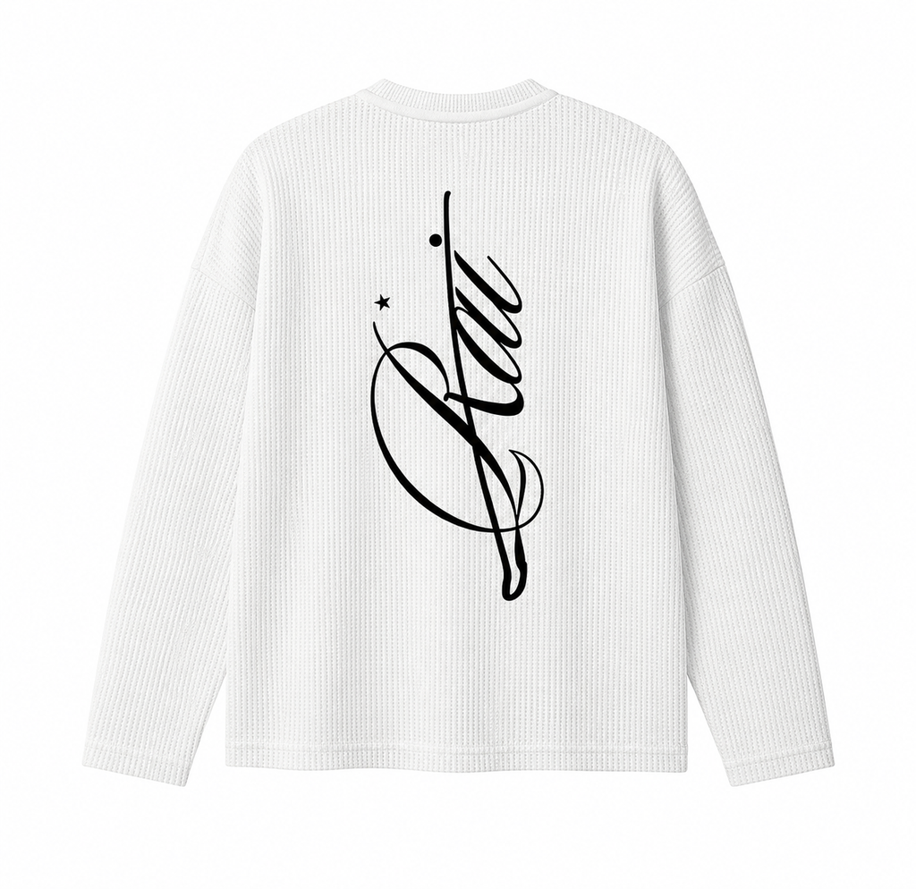 Rai White Waffel Knit