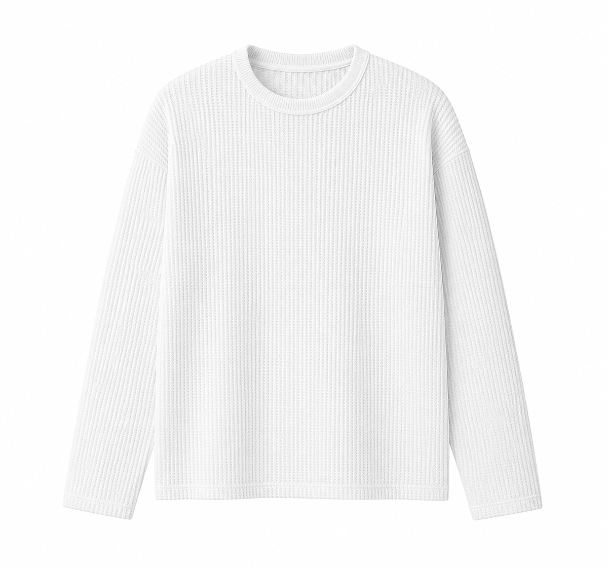 Rai White Waffel Knit